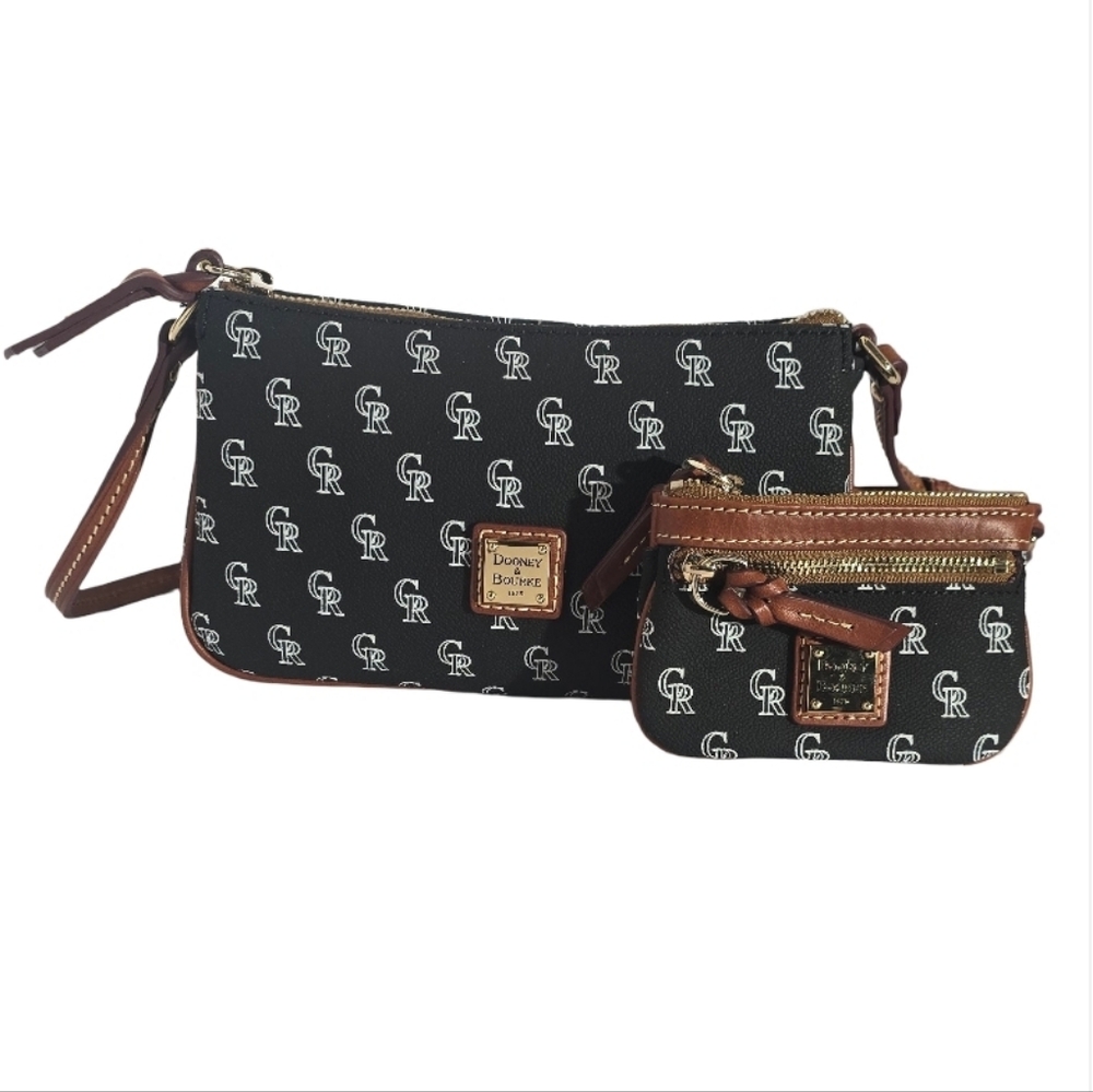 Colorado Rockies Dooney & Bourke Women's Gameday Lexi Crossbody with Small Coin